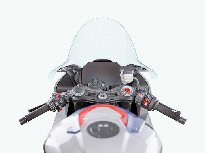 WRS BMW S1000 RR 2019-2024 YÜKSEK YARIŞ CAMI ŞEFFAF BM051T