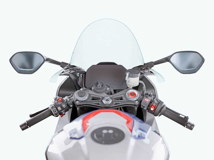 WRS BMW S1000 RR 2019-2024 YÜKSEK YARIŞ CAMI ŞEFFAF BM051T