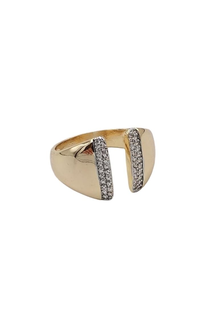 2 Renk Zirkon Taşlı Yüzük