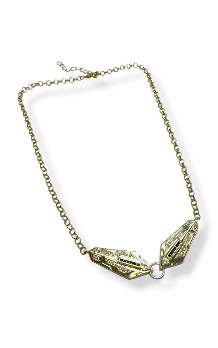 Çift Başlı Yılan Choker Kolye