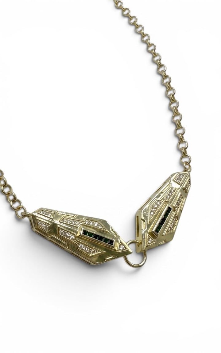 Çift Başlı Yılan Choker Kolye