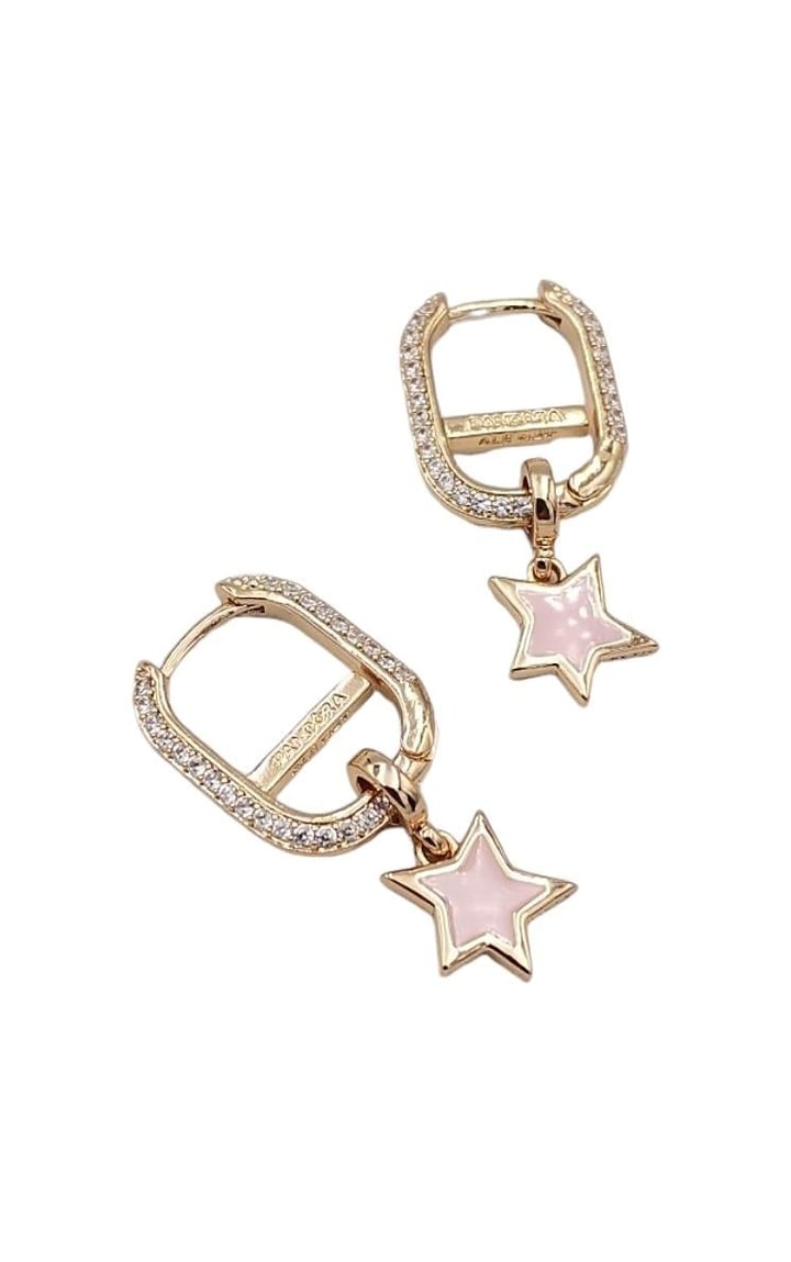 Pando Star Küpe - Pembe