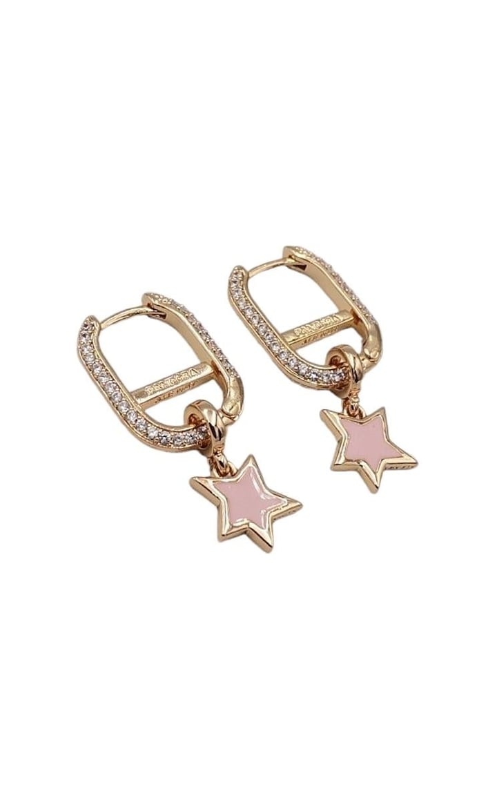 Pando Star Küpe - Pembe