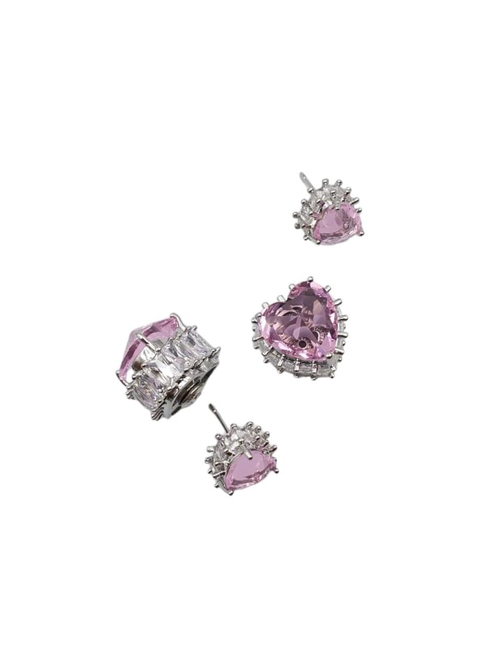 Pink Love Diamond Küpe