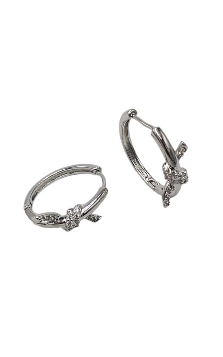 Tiff Co Silver Düğüm Küpe