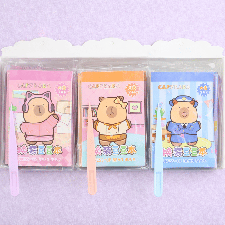 BAM 2127 8*12 cm. 12 Sayfa Sticker 12 Sayfa Giydirme Cımbızlı Sticker X24
