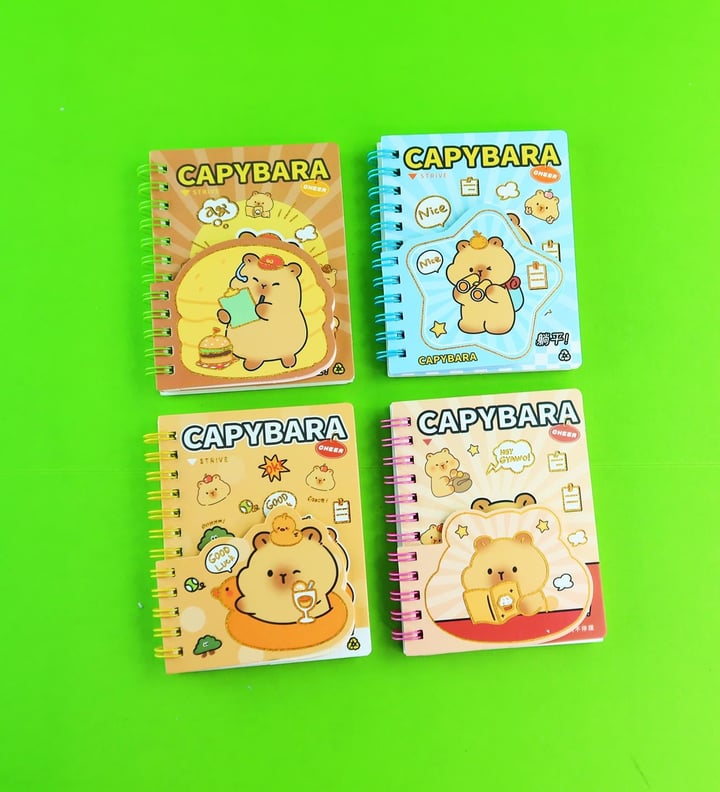 Capybara Çizgili Şekilli Defter x24