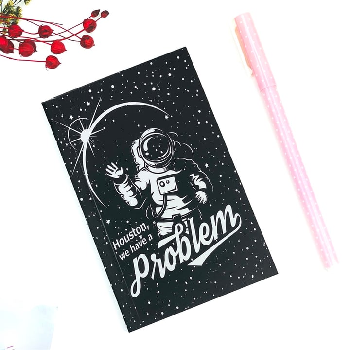 Houston We Have a Problem Tasarımlı Toptan Cep Defteri
