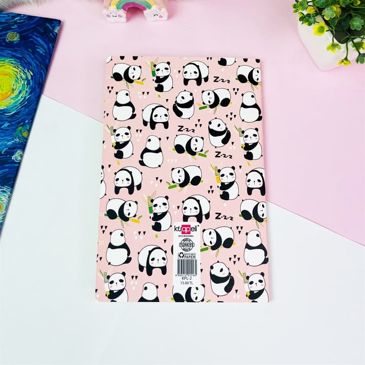 Panda Tasarımlı Terzi Dikişli Defter
