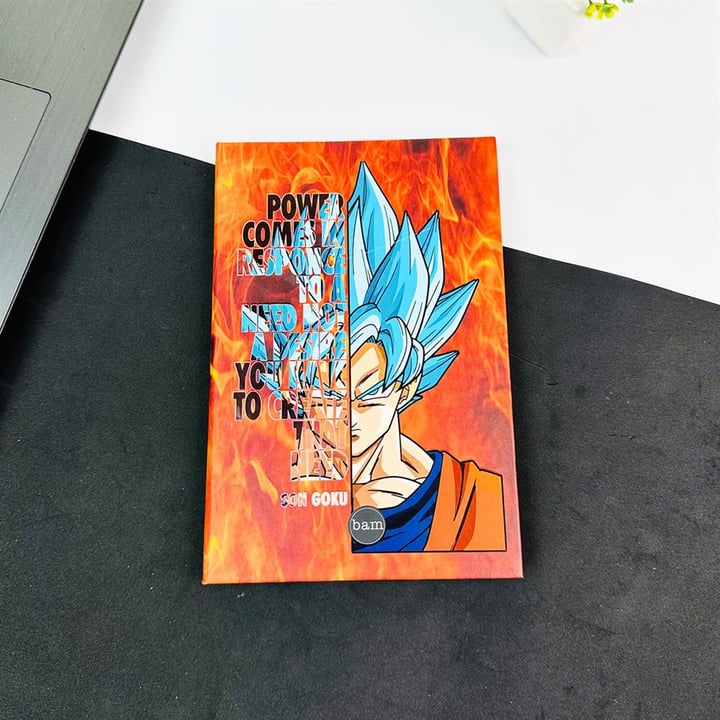 Son Goku Tasarımlı Lastikli Defter