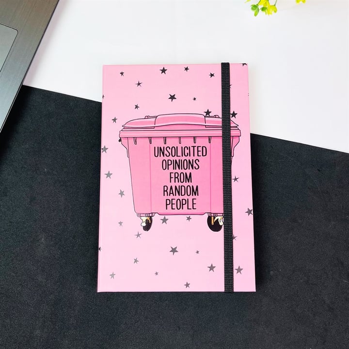 Thrash Tasarımlı Lastikli Defter