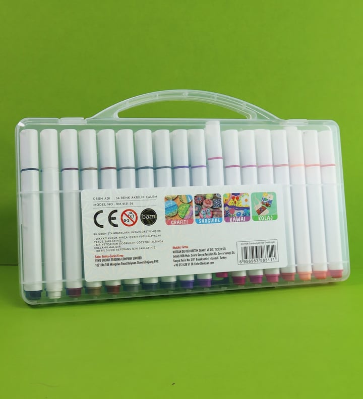 36'lı Marker Kalem