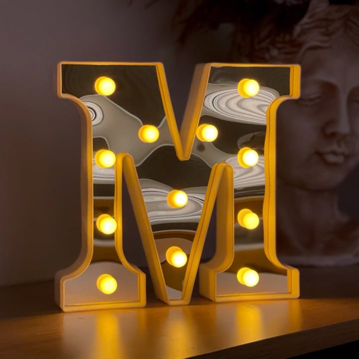 3D Led Letters M