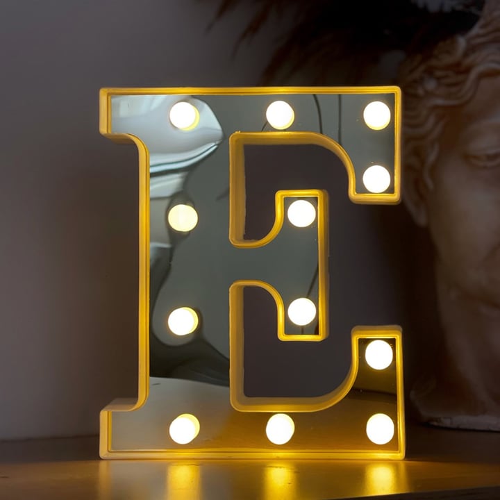 3D Led Letters E