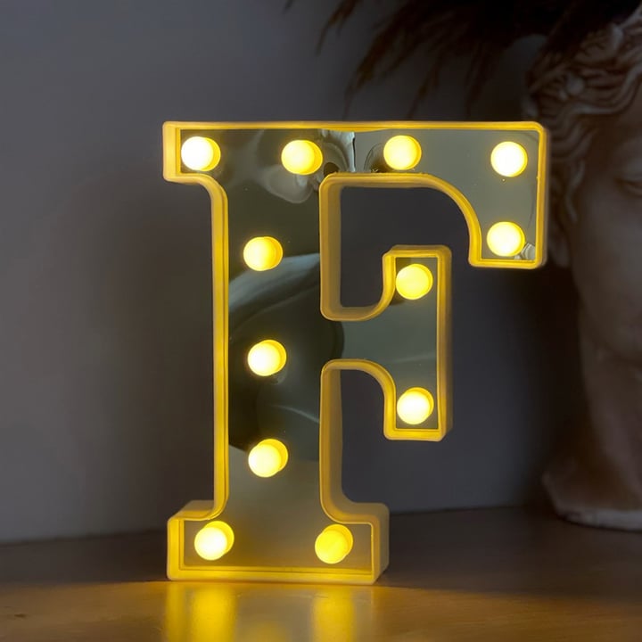 3D Led Letters F