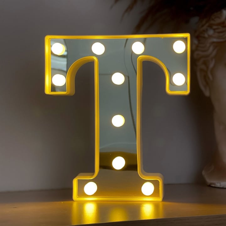 3D Led Letters T