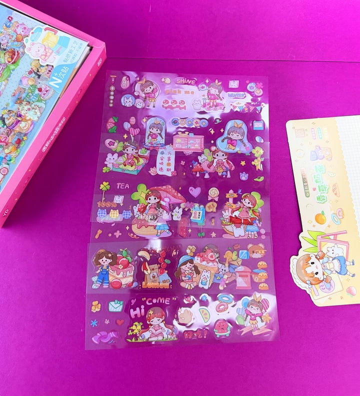 4 Adet 19x10 Cm Plastik Sticker x30