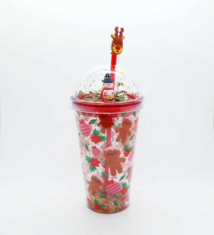 450 ML Yılbaşı Pipetli Bardak