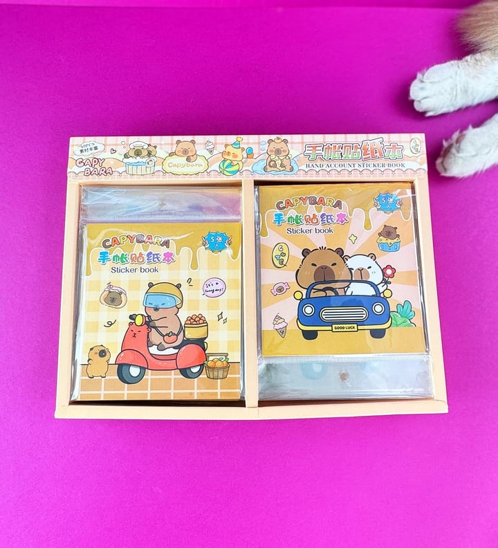5 Sayfa Sticker Defter Capybara x40