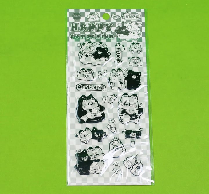 Bam 2111 Şeffaf Sticker x12