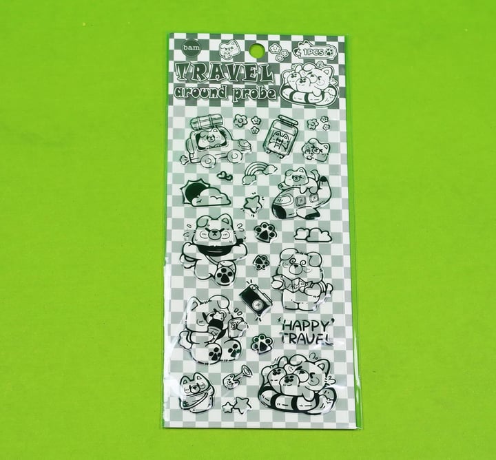 Bam 2111 Şeffaf Sticker x12
