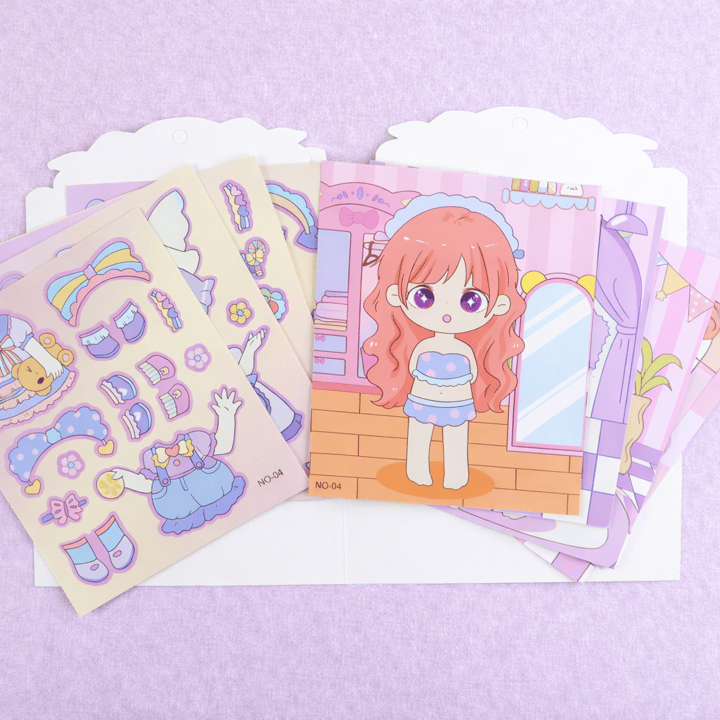 BAM 2126 15*17,5 cm. 4 Sayfa Stciker 4 Sayfa Giydirme Sticker X12