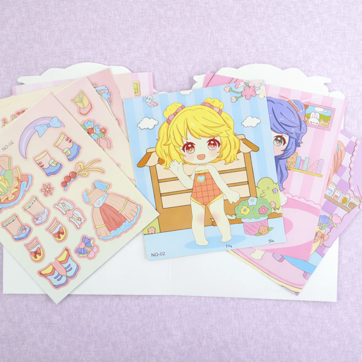 BAM 2126 15*17,5 cm. 4 Sayfa Stciker 4 Sayfa Giydirme Sticker X12