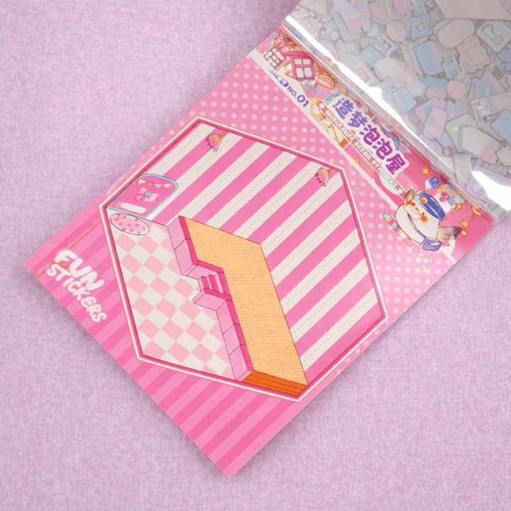BAM 2147 13,5*19 cm. 6 Sayfa Şeffaf Sticker 6 Sayfa Giydirme Sticker x12