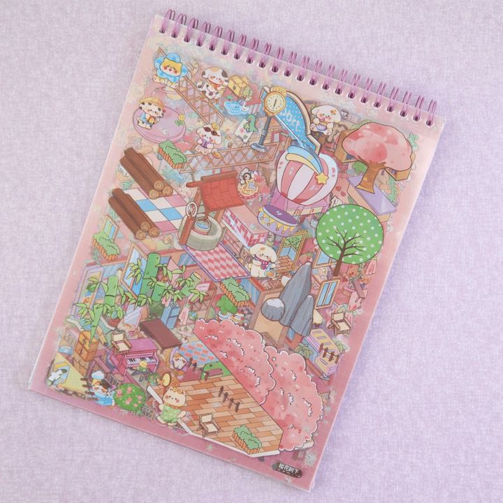 BAM 2148 20*26,5 Cm 12 Sayfa Şefaf Stciker 8 sayfa Giydirme 3D Sticker X6