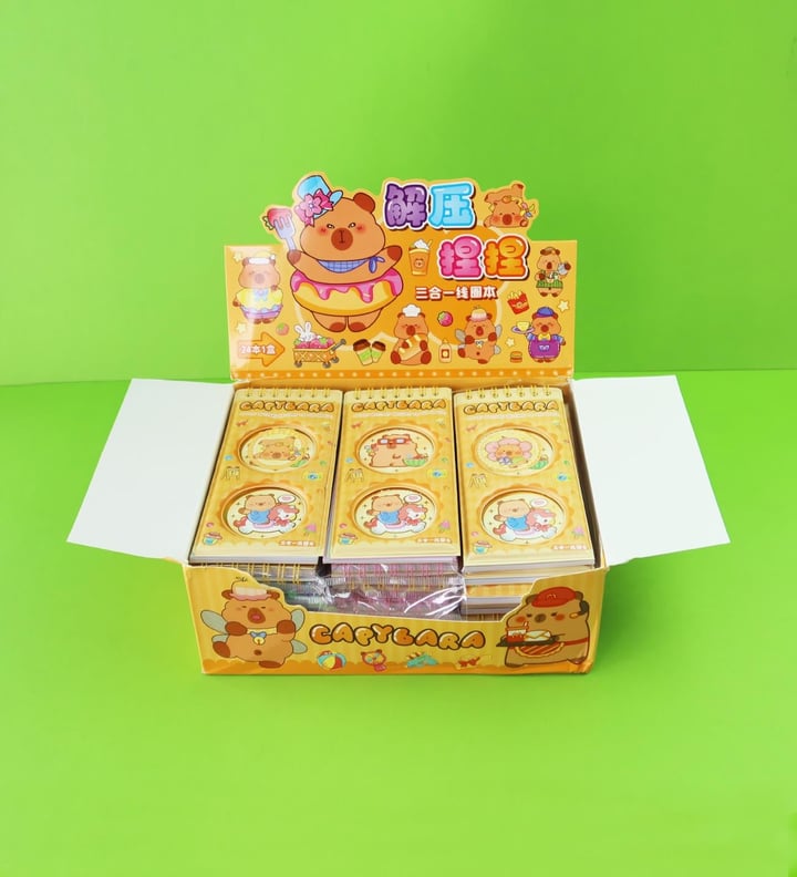 Capybara 34 Yaprak Çizgili Defter x24