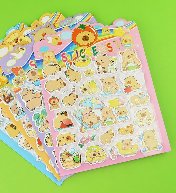 Capybara Puf Sticker 