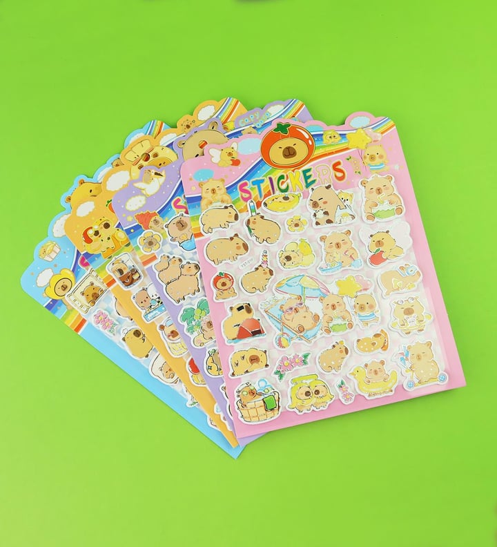 Capybara Puf Sticker 