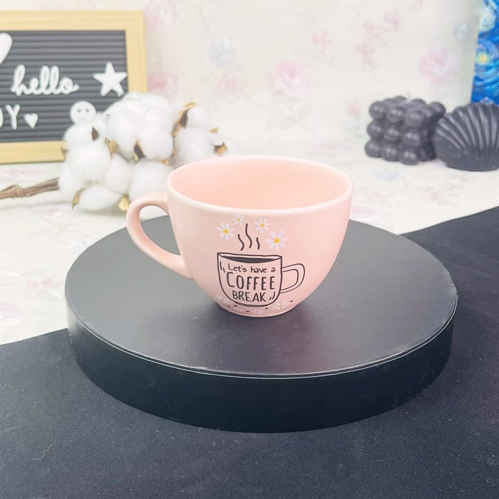 Coffe Break Pembe Çay Fincanı Toptan