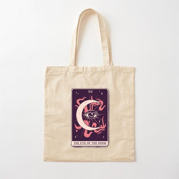 Eye Moon Tasarımlı Bez Çanta