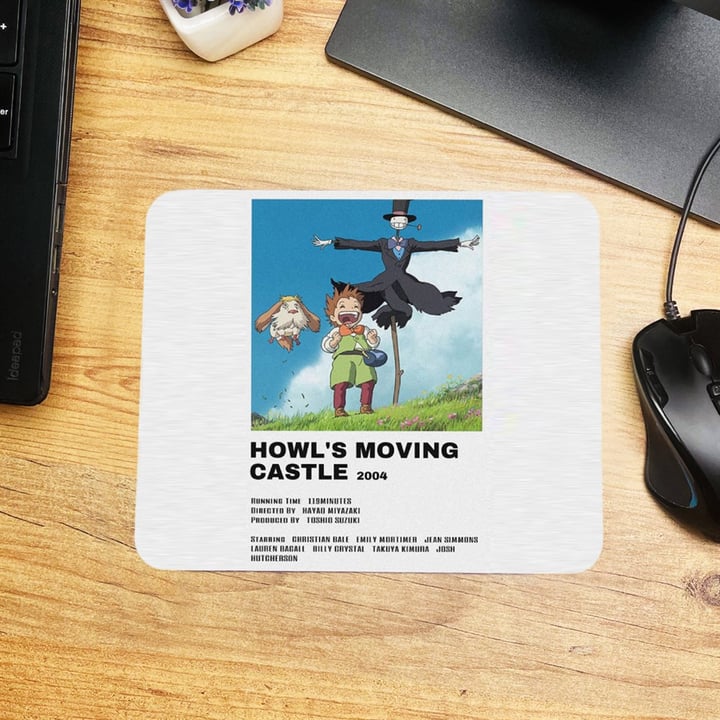 Howl's Moving Castle Tasarımlı Mouse Pad