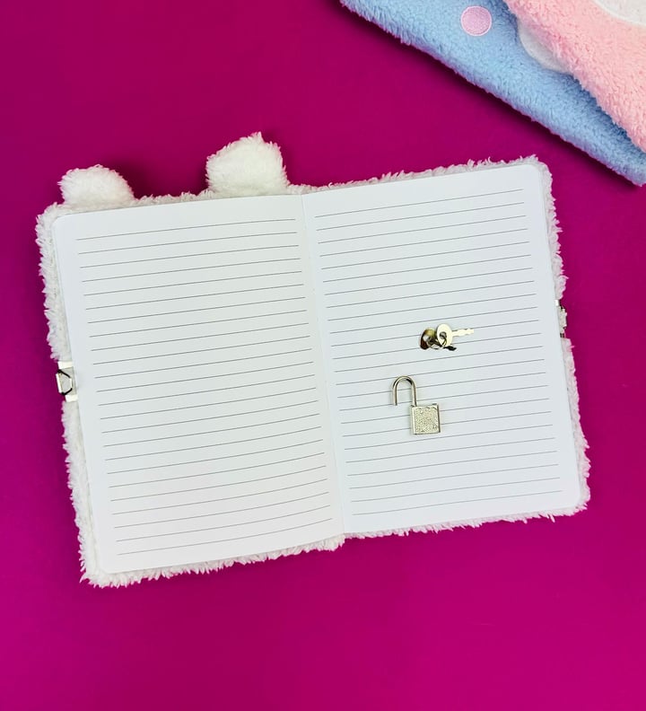 Kilit Kapaklı Ayı Peluş Defter