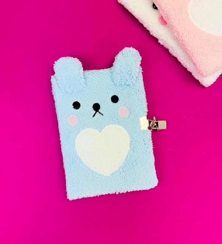 Kilit Kapaklı Ayı Peluş Defter