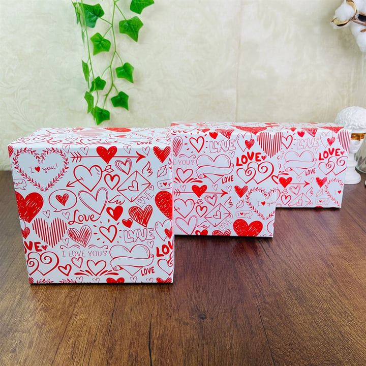 Love Kalp Tasarımlı 3'lü Kutu