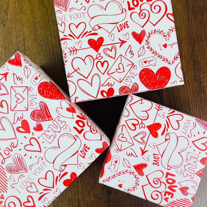 Love Kalp Tasarımlı 3'lü Kutu