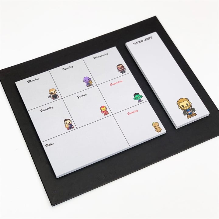 Marvel Tasarımlı Haftalık Planner