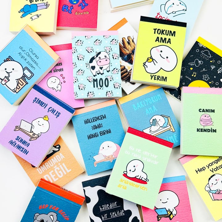 Mini Üstten Kapaklı Defter