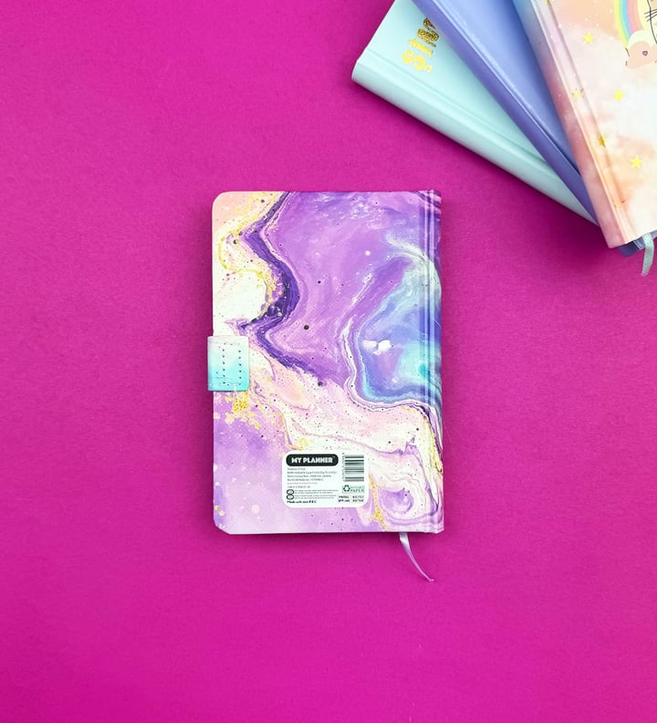 Motto Tasarımlı Mıknatıs Kapak Defter 14x9 Cm x24