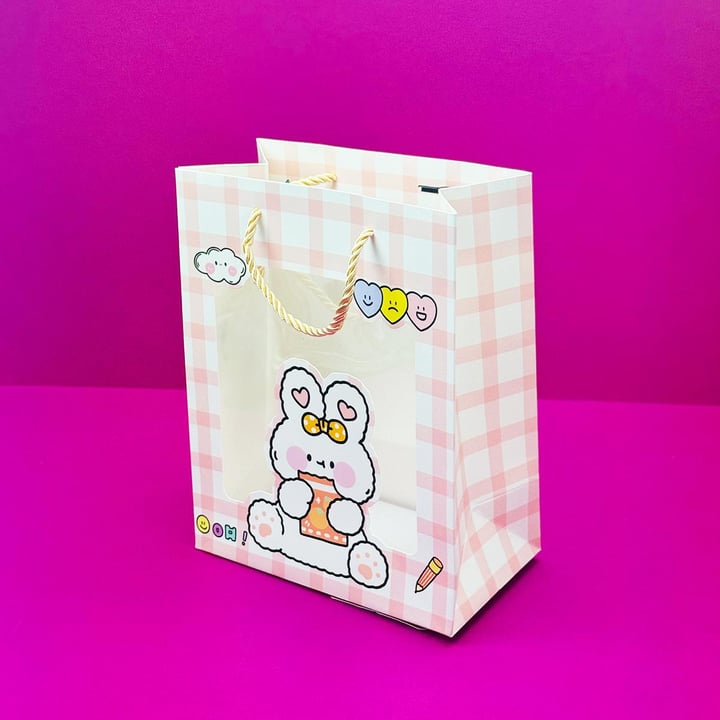 Şeffaf Pencereli Karton Çanta 23X18 Cm x12