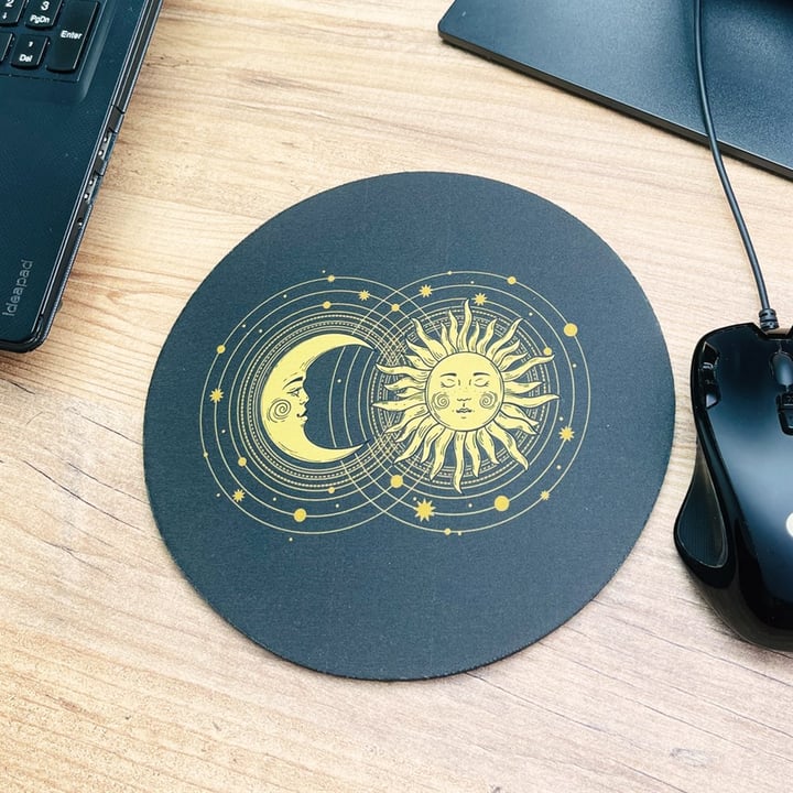 Tarot Tasarımlı Oval Mouse Pad