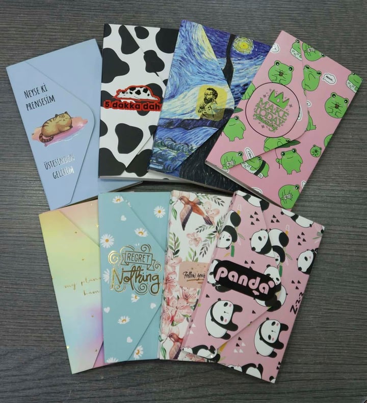 Zarf Defter 17X10 cm 