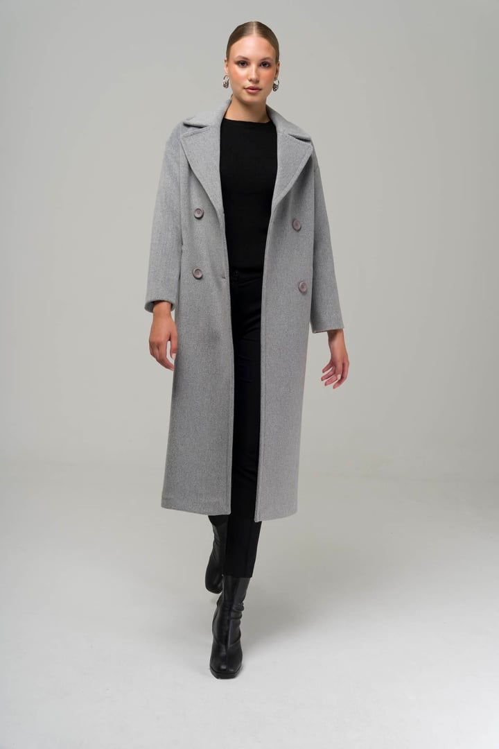 Kruvaze Ara Boy Oversize Kaban AÇIK GRİ 3860-Y