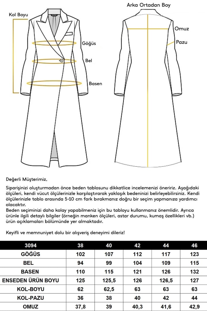 Ceket Yaka Kruvaze Ara Boy Kaban LATTE 3094