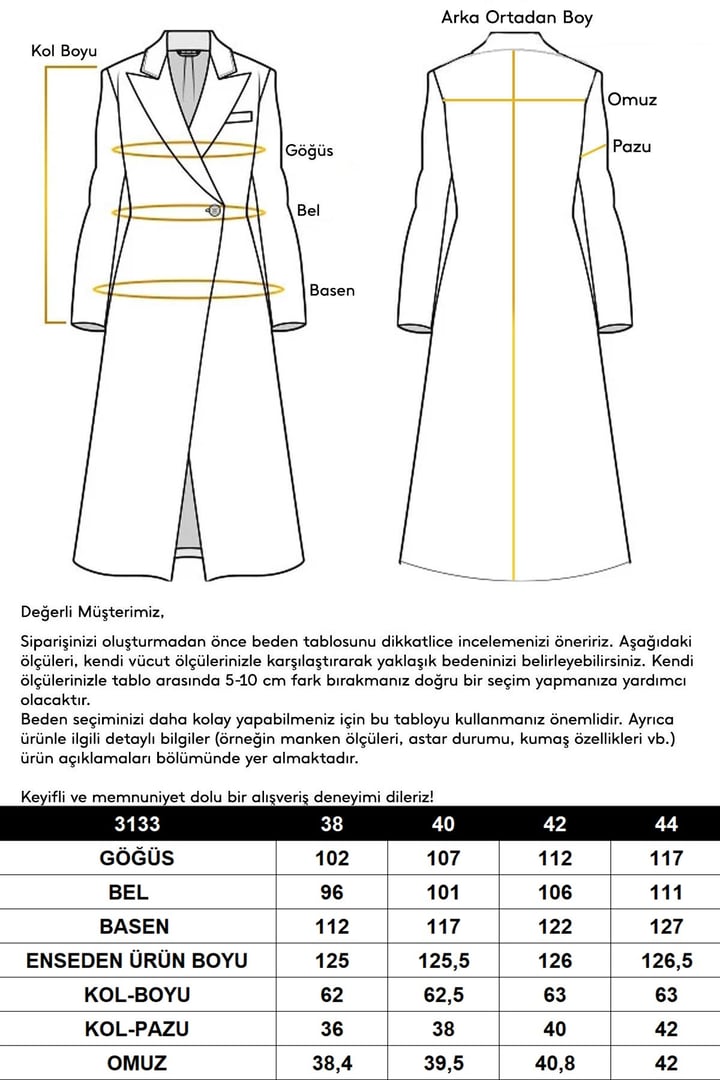 Çıkabilir Kürklü Belden Bağlamalı Uzun Kaşmir Kaban K. KAHVE 3133-TK