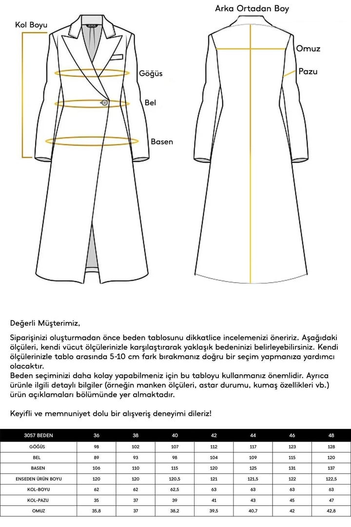 Çıt Çıt Kapamalı Belden Bağlamalı Exclusive Kaban MÜRDÜM 3057