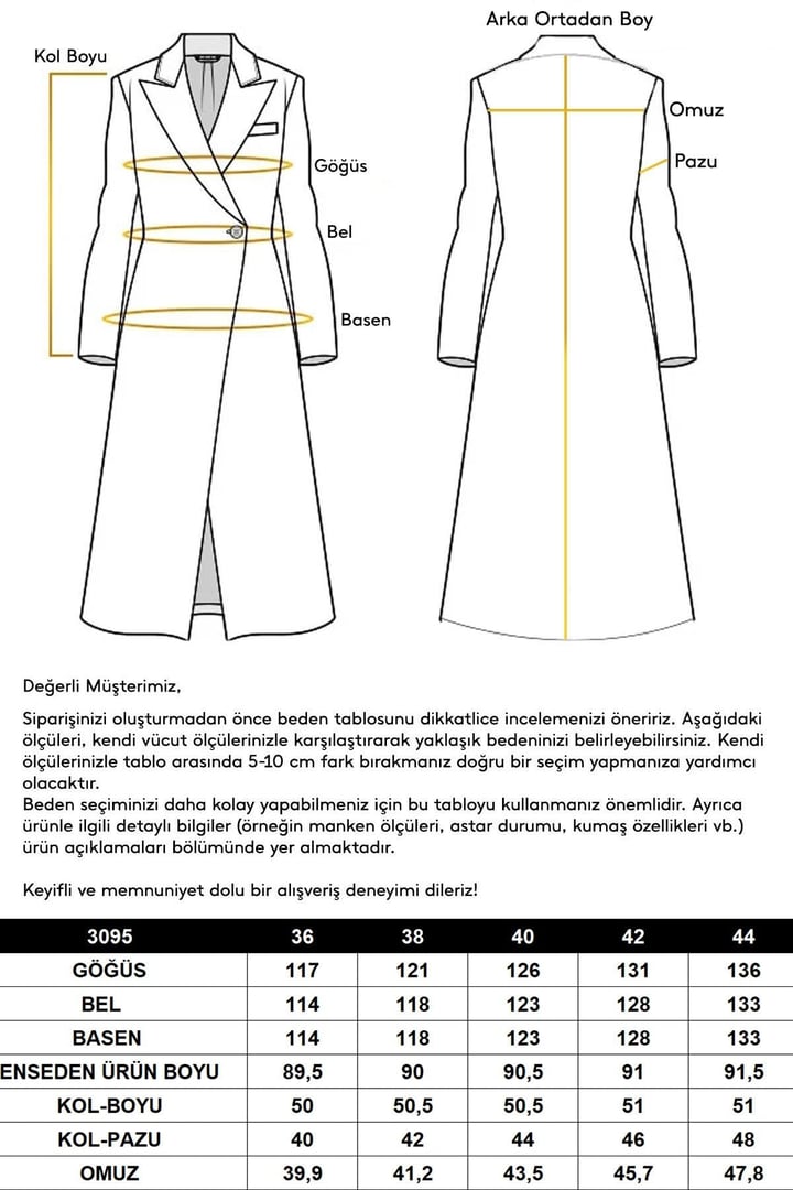 Desenli Astarlı Oversize Kruvaze Kaban FUŞYA 3095